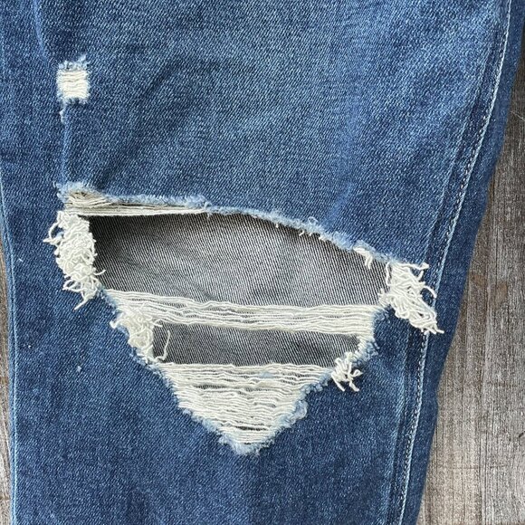 NWT PAIGE Stella High Rise Modern Straight Leg Soleil Destructed Jeans Womens 32 - Picture 9 of 16